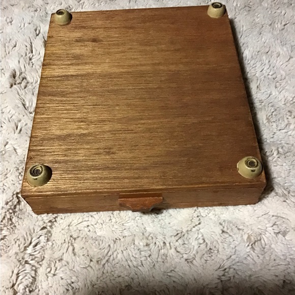 Mid Century Cheese Board with Tool Drawer - Picture 4 of 4